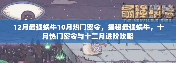 揭秘最强蜗牛,十月热门密令与十二月进阶攻略大揭秘