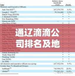 通辽滴滴公司排名及地方影响力深度解析