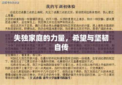 失独家庭的力量,希望与坚韧自传