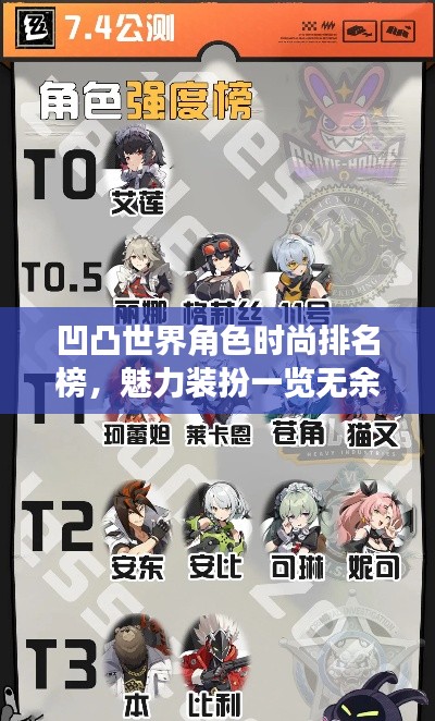 凹凸世界角色时尚排名榜,魅力装扮一览无余!